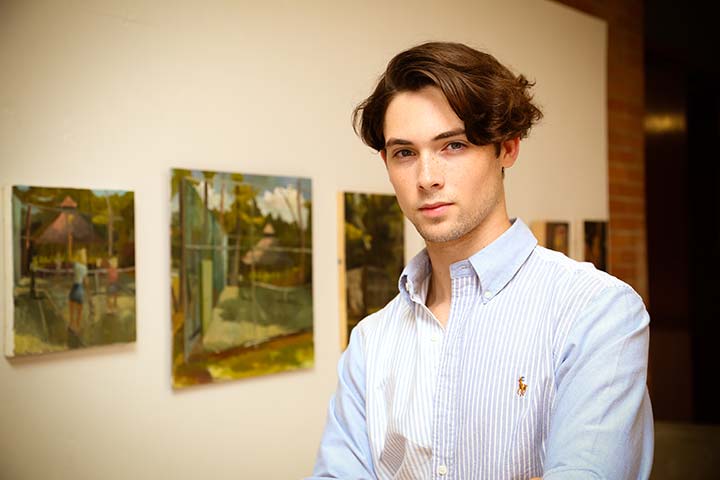 Featured image for post: A Painterly Experience For Barton Senior B.J. Hawley