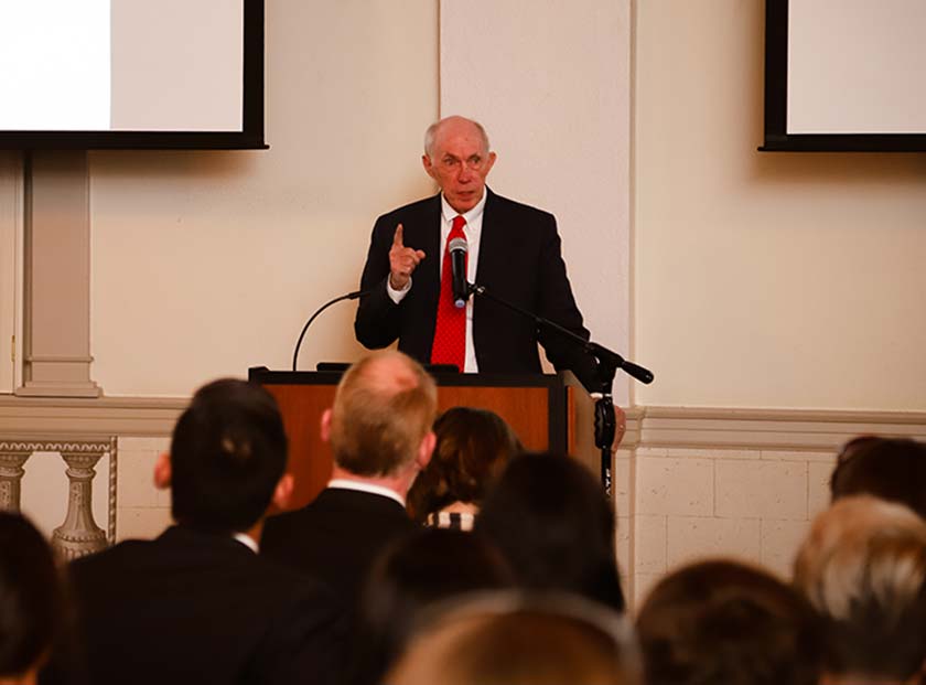 Featured image for post: Robert Luddy Captivates Barton Audience At BB&T Center for Free Enterprise Education Lecture