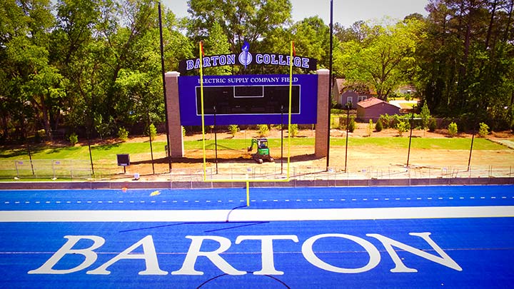 Featured image for post: $1 Million Gift Names Electric Supply Company Field at Barton College