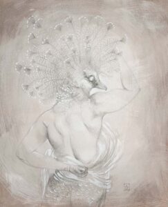 Silver point drawing by Angela Lombardi