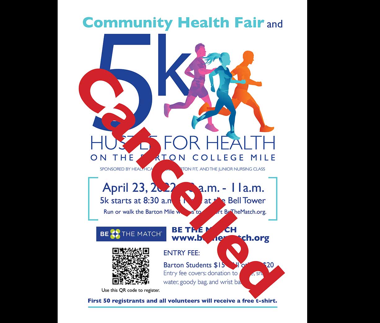 Featured image for post: Hustle for Health 5K on Saturday, April 23 CANCELLED
