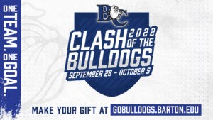 Barton College - Clash of the Bulldogs Giving Week Poster