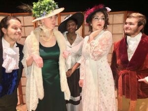 Barton College actors in the production of “Lady Susan” by Rob Urbinati
